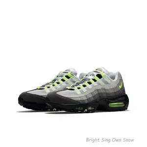 Air Max 95 0g Neon Yellow 2020 Stylish, Comfortable, Slip-resistant, Durable, Versatile Sports and Casual Shoes