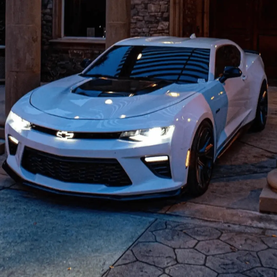 Chevrolet Camaro 2016-2024 LED Illuminated Bowtie Grille Emblem Chrome & Black White LED OEM-Style Fitment Plug & Play Installation