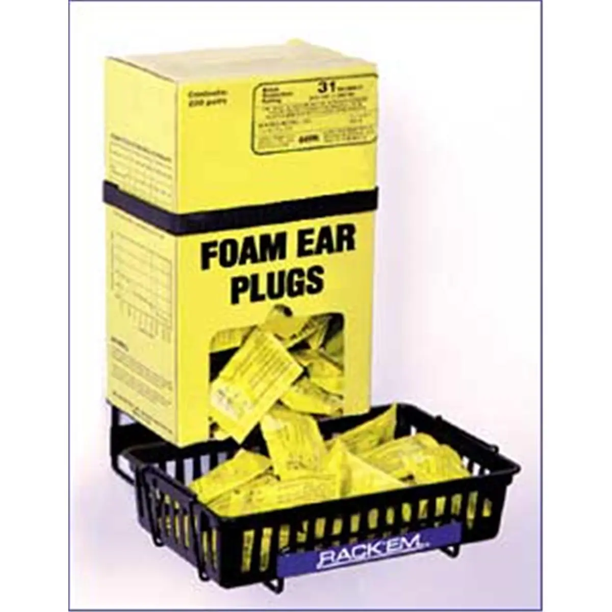 212 MAIN Ear Plug Dispenser Rack, Anti-Spill Tray & Strap Included, Ear Protection Solution Fits 200 Pairs of Foam Earplugs, Desk Organizer for Office Stationery & Supplies