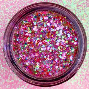 Spring Fling (Glitter Gel & Loose Glitter) - Slayfire Cosmetics UV Iridescent Pink + Green Cosmetic Glitter