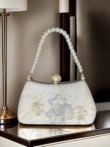 New Fairy Hanfu Cheongsam Dress Vintage Embroidered Evening Bag Universal Women's Handbag, Traditional Chinese Style, Unique Design