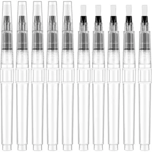 10Pcs Pencil Style Envelope Moistener with Nylon Brush Head, Letter Sealer & Stamp Moisteners for Mailing Letters Office Classroom White