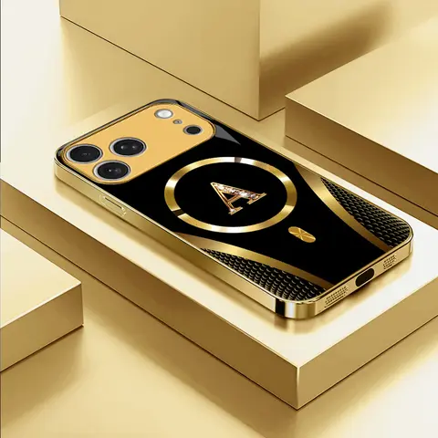 High-End MagSafe Smartphone Casing for iPhone 17 Pro Max - Handheld Device Protection, Magnetic Attachment, 26-Letter Customization, Sophisticated Minimalist Design YM99, Devices