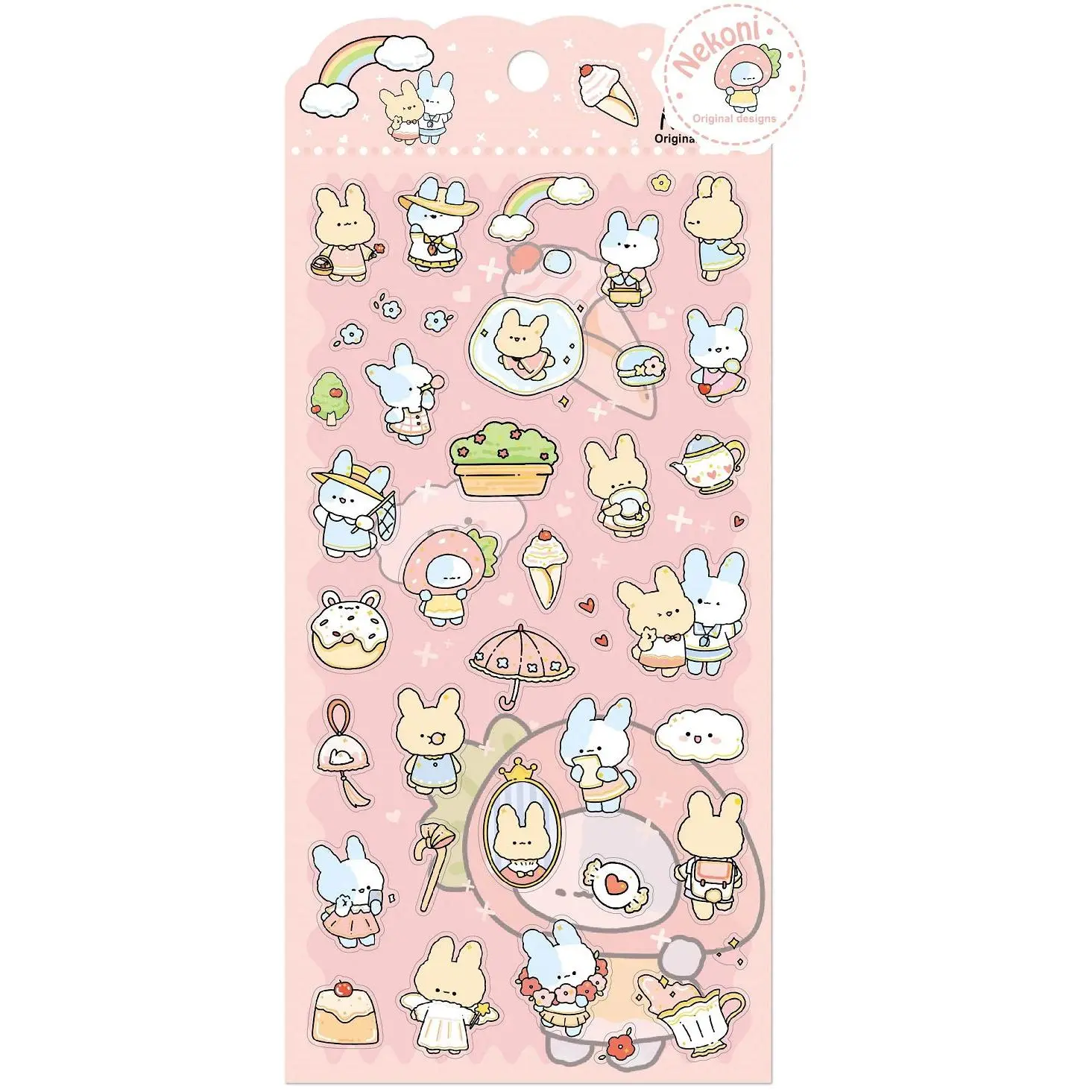 Nekoni Bunny Sticker Sheet