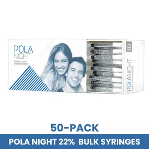 50-Pack Polanight 22% Tooth Whitening Gel Syringes - Bulk Pack Teeth Whitening Gel