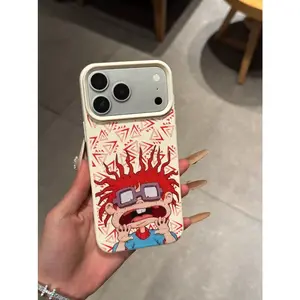1PC Cartoon Cute R-Rugrats Fun Phone Case, Full-Cover Shockproof Protective Case, Compatible with iPhone 17/16/15/14/13/12/11/X/XS/XSMAX, a gift for friends, family, and yourself.