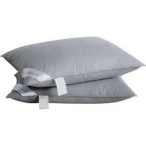 Goose Down  Pillow for Sleeping 2 Pack,  Cover Bed Pillow -Side  Sleepers Standard Size Set of 2