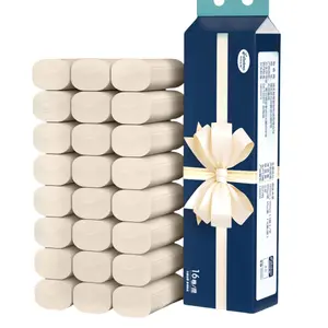 Hand Towel Roll,Natural,Universal,Large,100% Recycled,4-Ply,16 Family Rolls,No bleaching&no fluorescents