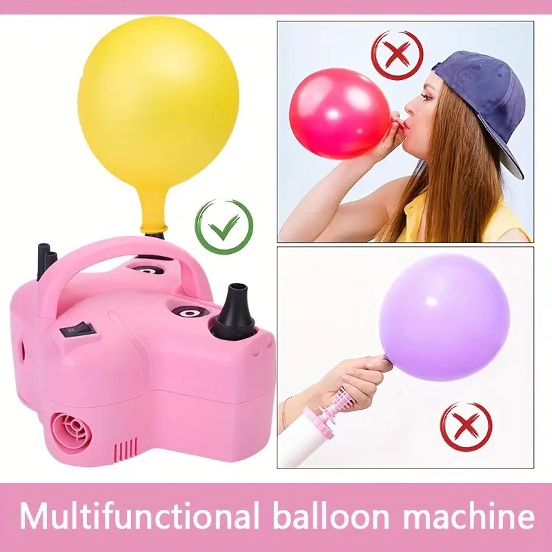 Butterfly Electric Balloon Pump And Bundling Tool Combined Into One, Portable Dual Nozzle Electric Blower Air Pump Inflator For Decoration, Parties And Time Saving, Butterfly Electric Balloon Pump Birthday Baby Showers