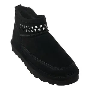 BEARPAW® Marabel Woven Shaft Suede Bootie with Rain & Stain Repellent