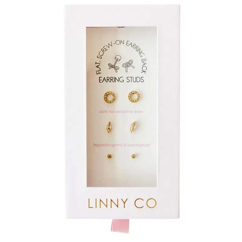LINNY CO | The Signature Screwback Stud Earring Set