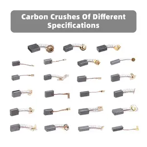 46Pcs 23 Sizes Electric Motor Carbon Brushes Replacement For Power Tool