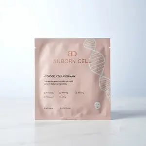 1PC Nuborn Cell Hydrogel Collagen Mask | Hydrating Face Masks with Peptides & Hyaluronic Acid | Collagen Face Mask Overnight for Glass Skin | Face Masks Korean