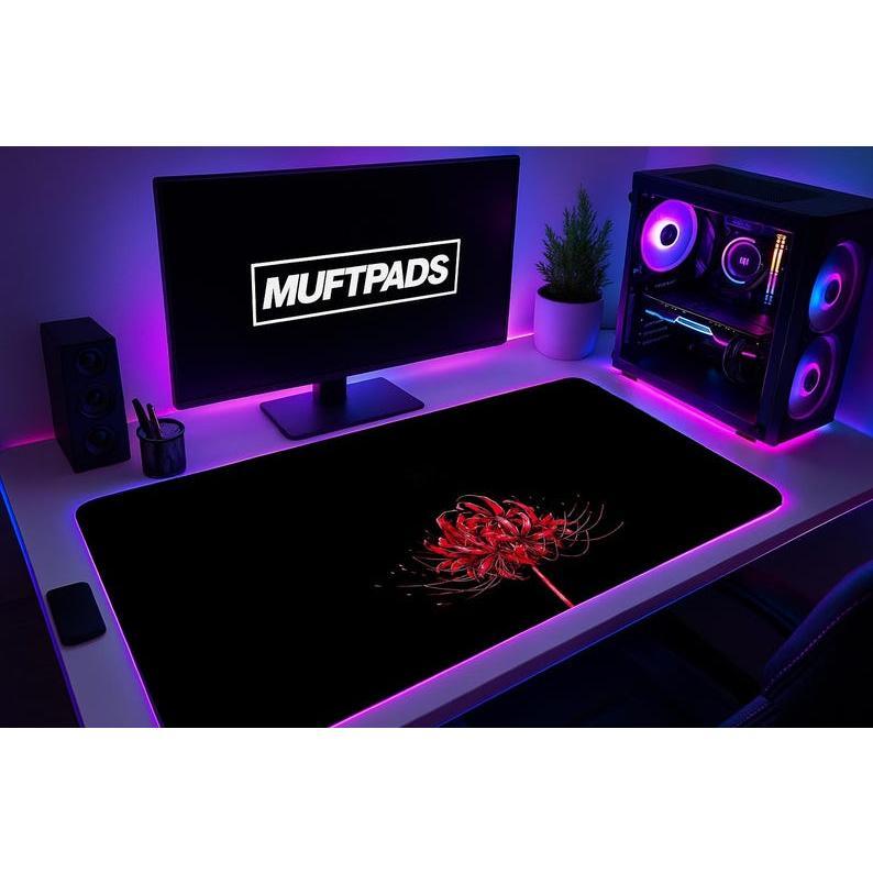 Red Spider Lily Mousepad - Tokyo Ghoul Mystical Floral Design - Perfect for Gaming, Workstations & Anime Gift