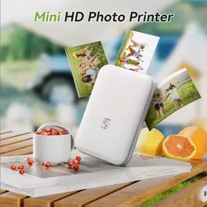 HPRT Pocket Photo Printer - Portable Mini Color WirelessMobile Printer -Zink 2x3" Sticky-Back Photos- BluetoothCompatible with i0s & Android Devices Printing MachineSticker