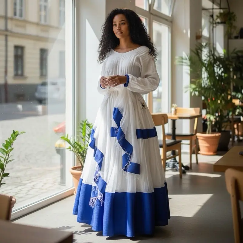 Habsha Traditional Dress for Ethiopian and Eritrean Cultural Occasions