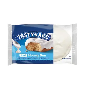 Tastykake Glazed and Iced Honey Buns - 6 Pack Snack Dessert