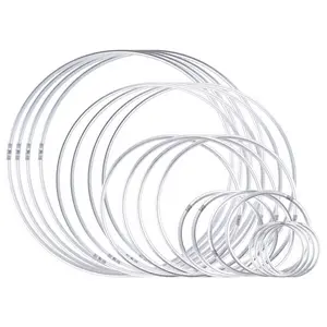 Durable Steel Dream Catcher Rings (20-Piece Silver Craft Hoops, 5 Sizes) - Smooth Welded, Firm, Non-Deformable for Macrame, DIY, Home Decor | Sports & Outdoor Accessories