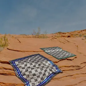Blue STMT Silk Scarf