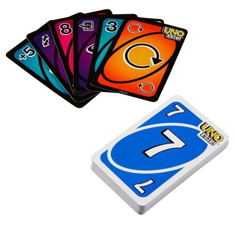 Mattel Flip Classic Uno Card Game, Anime Design, 112 Cards, Family Party Essential, Travel Entertainment Choice