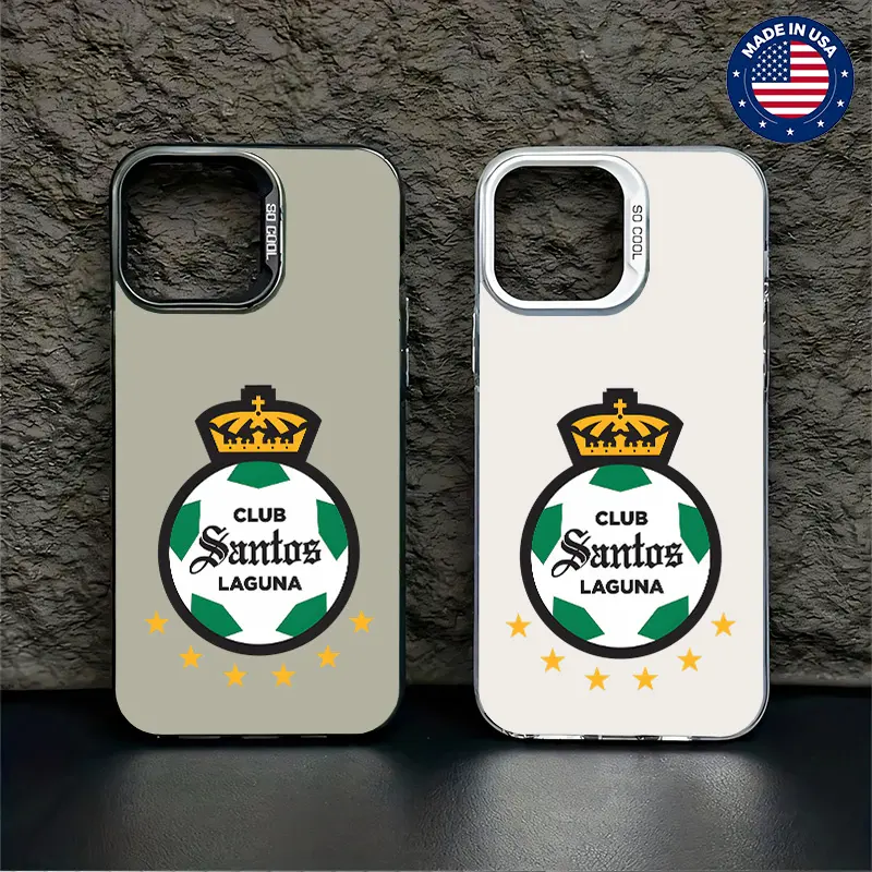 Santos Laguna Liga MX Mexican Soccer Aesthetic Design Pattern Casing For iphone 17 16 15 14 13 12 11 7 8 Plus ProMax AIR Samsung S22 S23 S24 S25 PLUS ULTRA Flaunt Mobile Phone CaseHard TPU PET PC Black ShockproofSmartphone Cover, Accessories, Custom, Sili