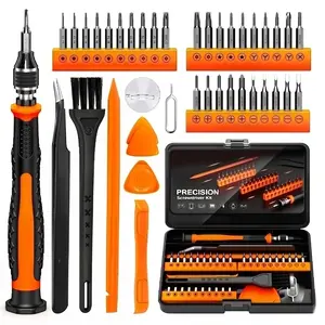 42pcs Mini Precision Star-Head Screwdriver Kit for Tech Repair, S2 Alloy Steel, Non-Slip Handle, Insulated Safety Design