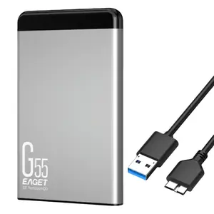EAGET USB3.0 Portable External Hard Drive 500GB/1TB, Speed Transfer 5Gbps ,Plug And Play External Storage, For PC,Desktop,Laptop,PS4,PS5,,One X/S,360,Series X/S,Office &(Grey), External Data Storage
