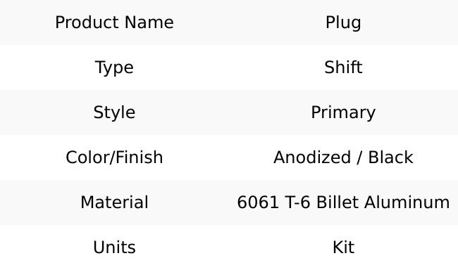 PERFORMANCE MACHINE (PM) Shift Primary Plug
