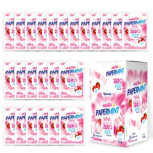 Breath Strips Fresh Strawberry Flavor,Individual Packs 24×20-Strip Packs,Portable Pocket-Sized Oral Care Mouth Freshener,Sugar Free