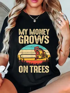 100% Cotton Unisex Funny Arborist Logger Gift Men Cool Tree Climber Lumberjack T-Shirt