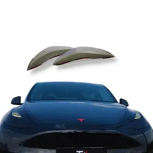 Tint My Light Smoked Acrylic Headlight Covers for Tesla Model 3 2016-2023& Model Y 2021-2024