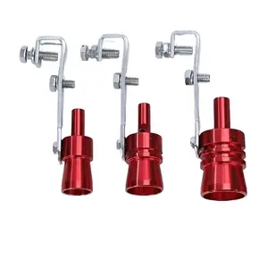 3PCS Universal Turbo Sound Whistle Exhaust Tailpipe Sound Simulator Car Exhaust Accessory Fits Cars Trucks Motorcycles Easy Installation