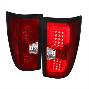 2014-2019 Chevrolet Silverado 1500/ 2015-2019 Silverado 2500HD 3500HD GMC Sierra 3500HD LED Tail Lights (Chrome Housing/Red Lens)