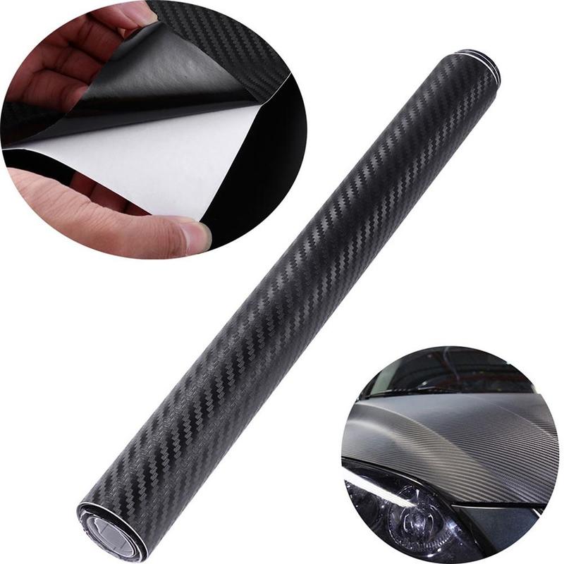 3D Carbon Fiber Pattern Car Wrap Sheet (1 Roll), Car Body Decoration ...