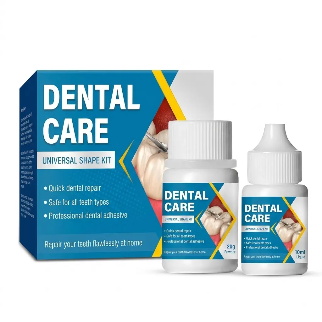 DIY Cosmetic Teeth Shaping Kit – Moldable Polymer Beads for Temporary Smile Enhancement, At-Home Teeth Gap Filler Kit with Powder & Liquid, Non-Toxic Cosmetic Teeth Cover for Gaps & Chips, 20g Powder + 10ml Liquid