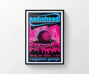 Radiohead Alternative Poster, OK Computer Art, Music Gift, Experimental Poster, Printable Poster, Premium Print
