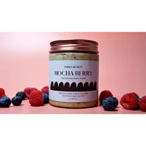 Mocha Berry Exfoliating Body Scrub that Improves Skin Tone & Texture