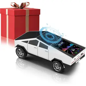 Cybertruck  Speaker for , Mini  Speaker with LED Lights, FM Radio, USB/TF Card, TWS Stereo, Desk Gaming Outdoor Use,  for  Lovers