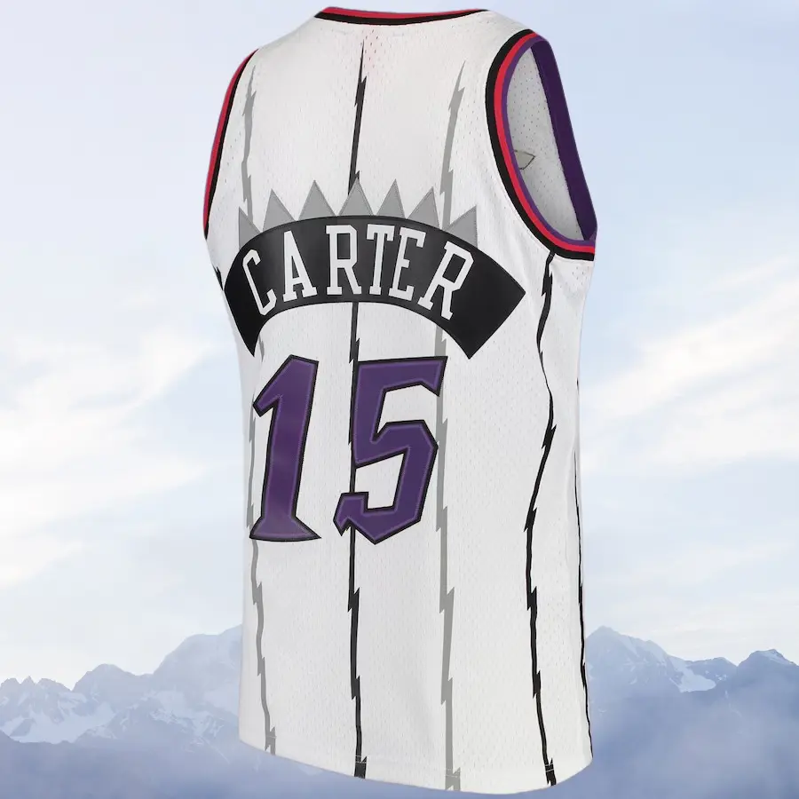 Vince Carter stitched Basketball Jersey Men's Sleeveless white collect