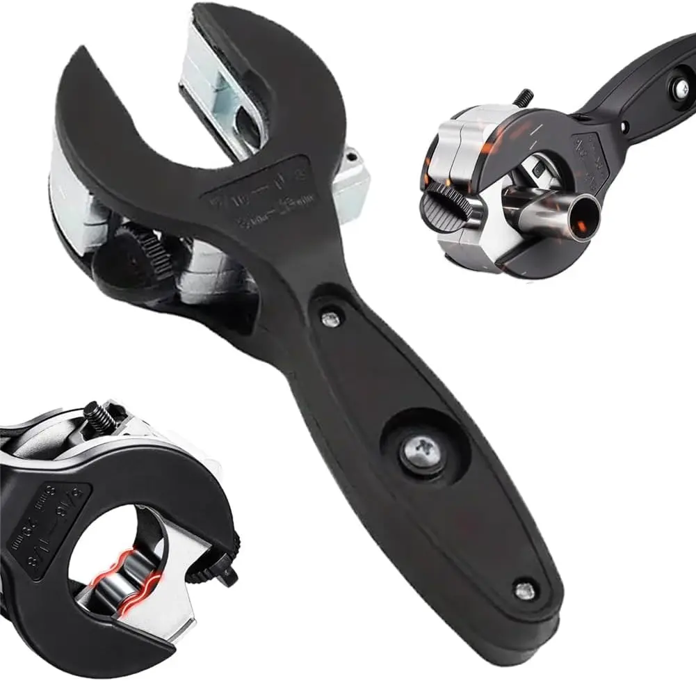 Ratchet-Type Pipe Cutter, One-Hand Fast Pipe Cutting Tool for Copper, Pvc, Aluminum, Steel Pipes, Lightweight Handheld Design for Plumbing, Diy Projects, Workshop, Home Decoration