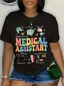 100% Cotton Unisex Medical Assistant Nurse Life Funny Nursing Assistant T-Shirt