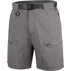 FREE SOLDIER Men's Cargo Hiking Shorts with Belt Lightweight Quick Dry Tactical Shorts with Pockets for Casual Work Golf