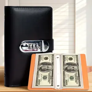 A6 Savings Notebook with lock,1 Count Small Financial Management Book,Cash Notebook,Suitable for Storing Money and Important Information