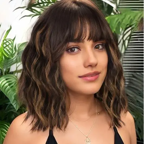 Natural Brown with Blonde Highlight