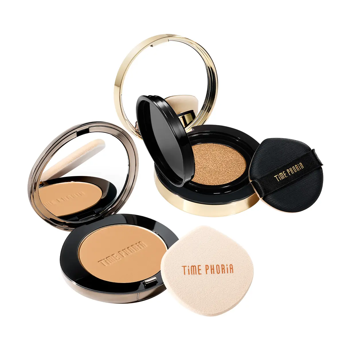 [Hot 2PCS]TIMEPHORIA Timeless Utopia Glow Perfection Cushion+Timeless Optima Cover-Blur Skin Perfection Powder Foundation