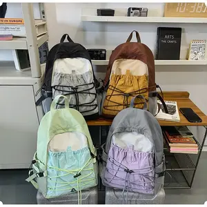 Outdoor leisure sports backpack contrasting colors new mountaineering backpack retro lightweight mini outdoor sports leisure bag