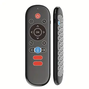 Wireless Remote Control Mouse with Mini Keyboard, Backlight Function, 6-Axis Gyroscope, Smart TV Voice Search, Suitable for Smart Tvs, Projectors, TV Boxes