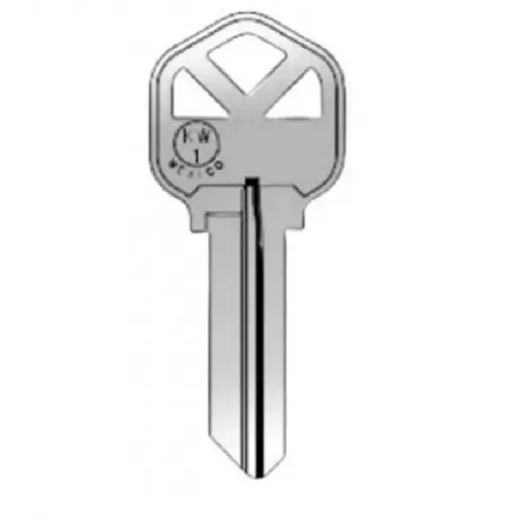 KW1 Compatible Key Blanks - Nickel Finish for Kwikset