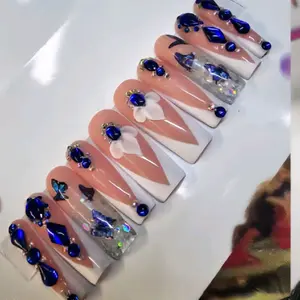 LUCET Acrylic Press on / Royal Blue