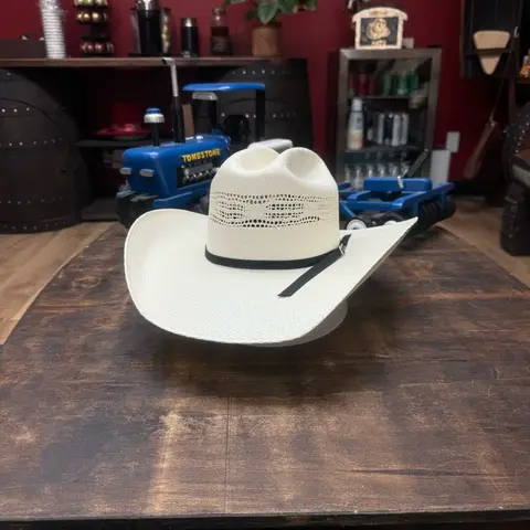 Tombstone Bangora Roper straw cowboy hat